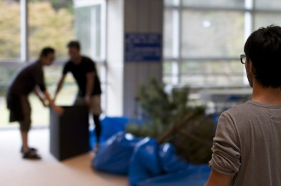 花器の位置決め